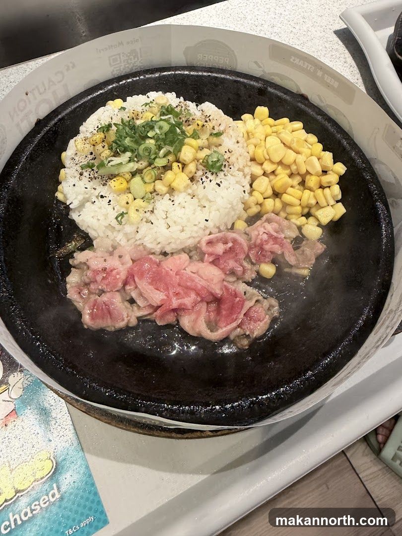 Sizzling Steak and Rice
