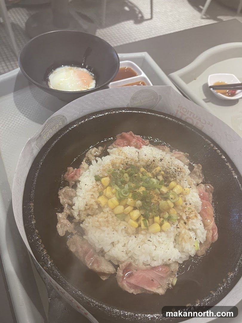 Sizzling Beef and Rice Dish