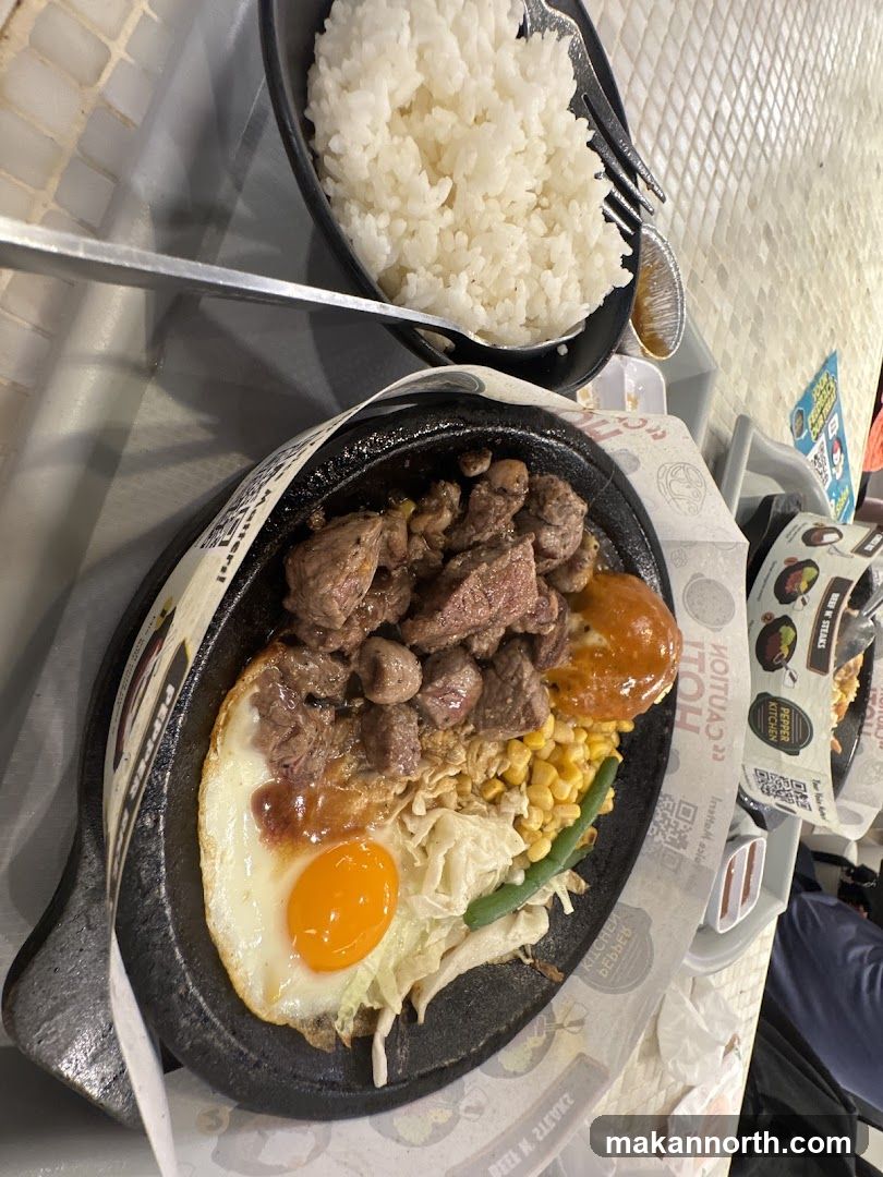 Sizzling Beef and Rice