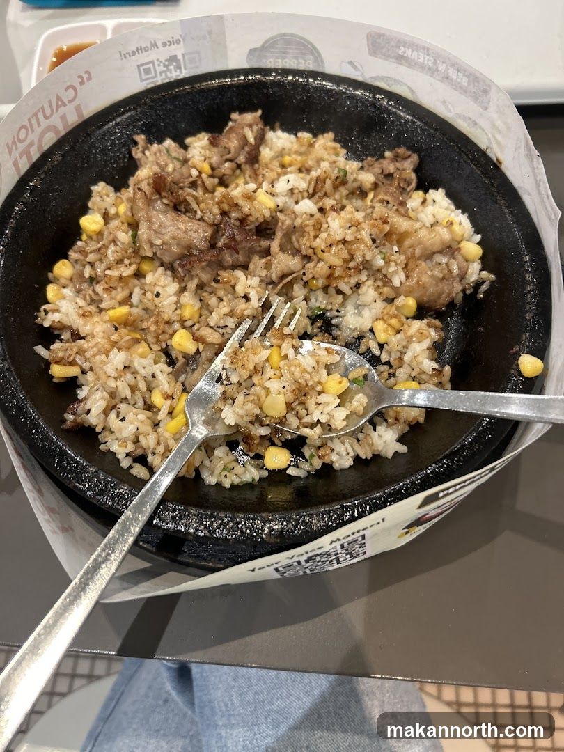Sizzling Beef and Rice