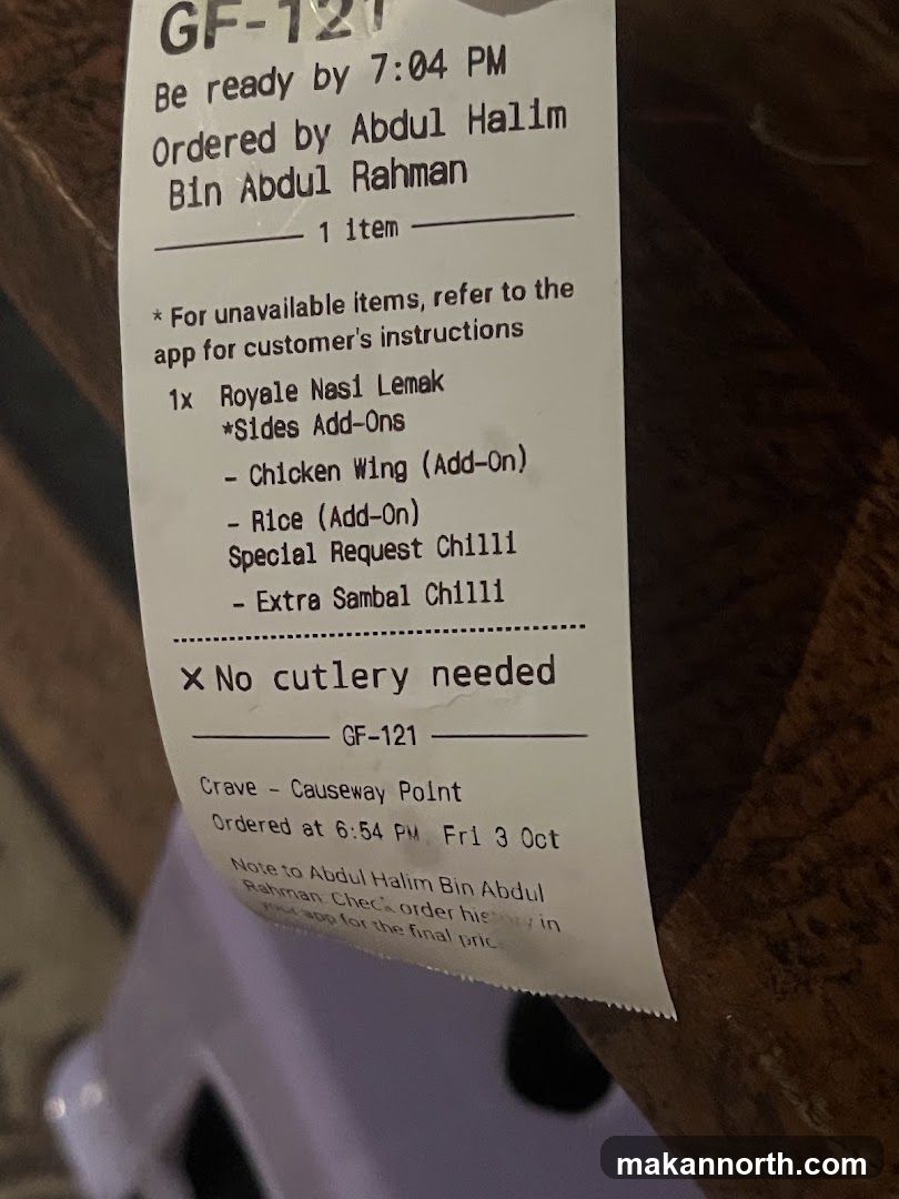 Order Receipt