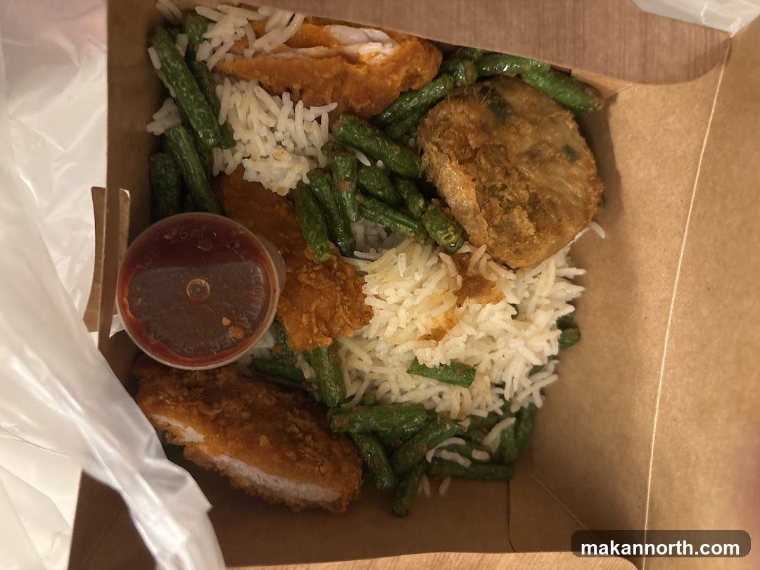 Fried Chicken and Rice Meal