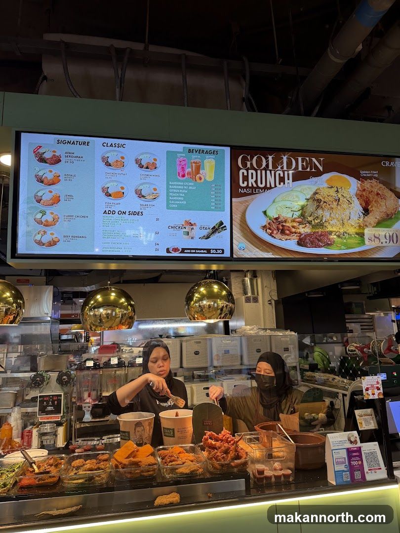 Golden Crunch Nasi Lemak Menu