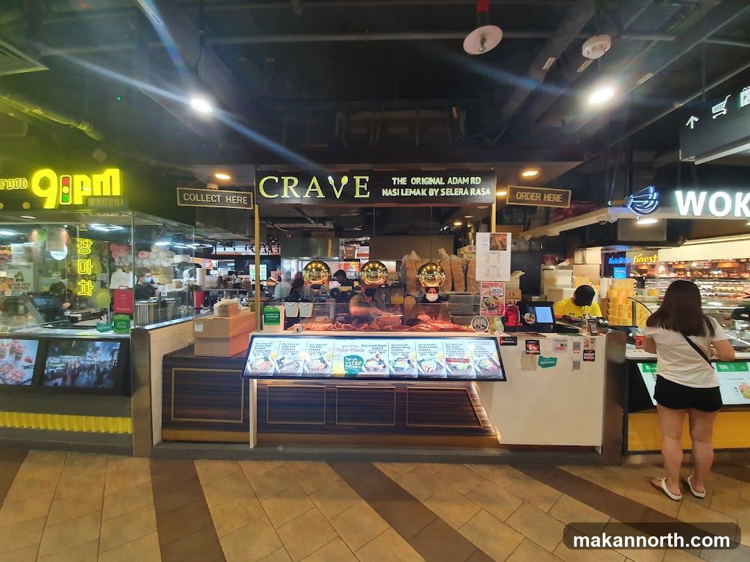 Food stalls in a market