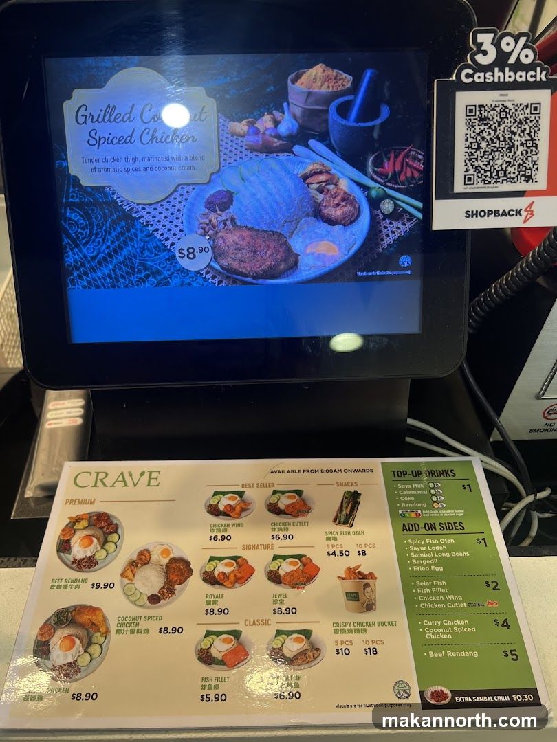 CRAVE Menu