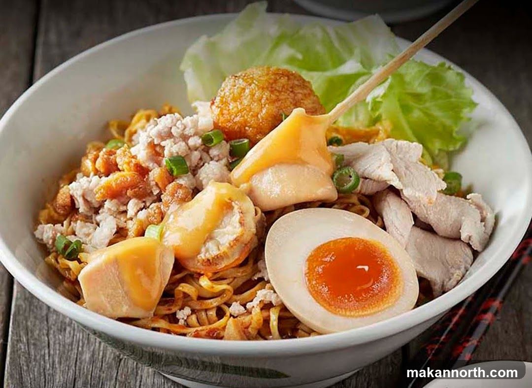 Noodle Dish with Egg and Meat
