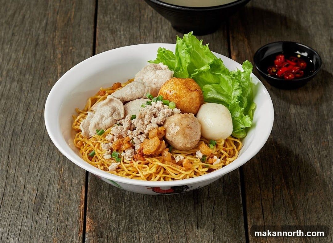 Noodle Dish with Meatballs