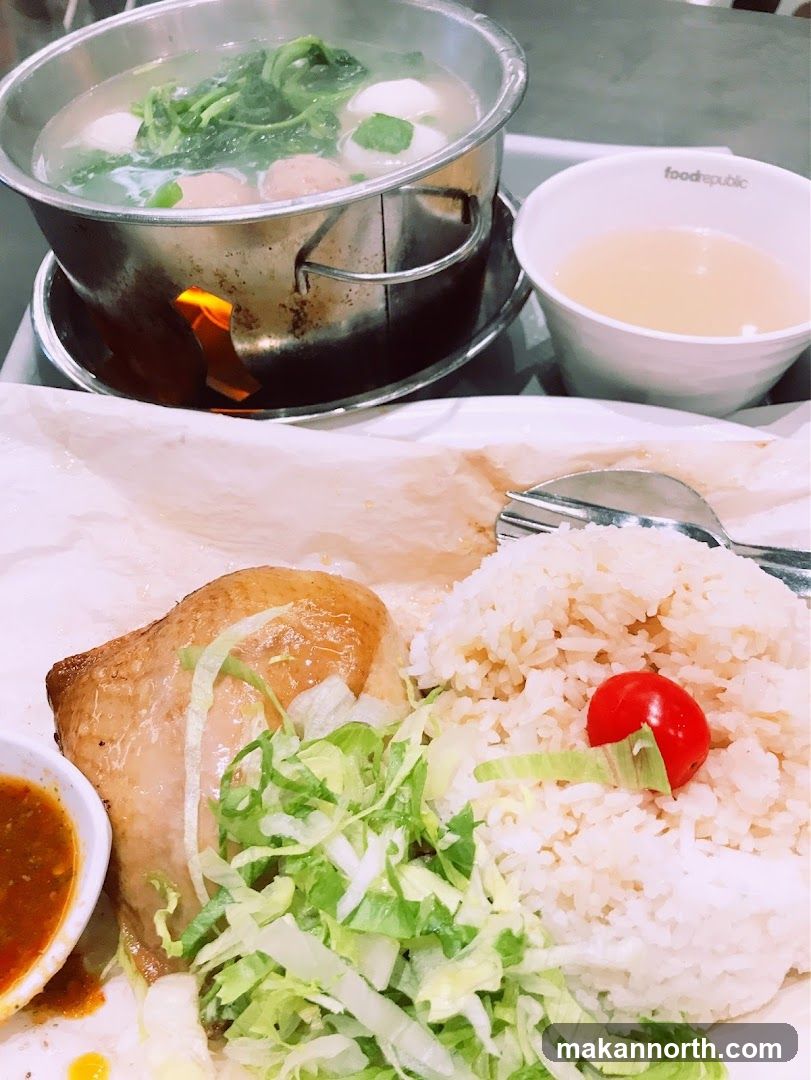 Chicken Rice with Soup