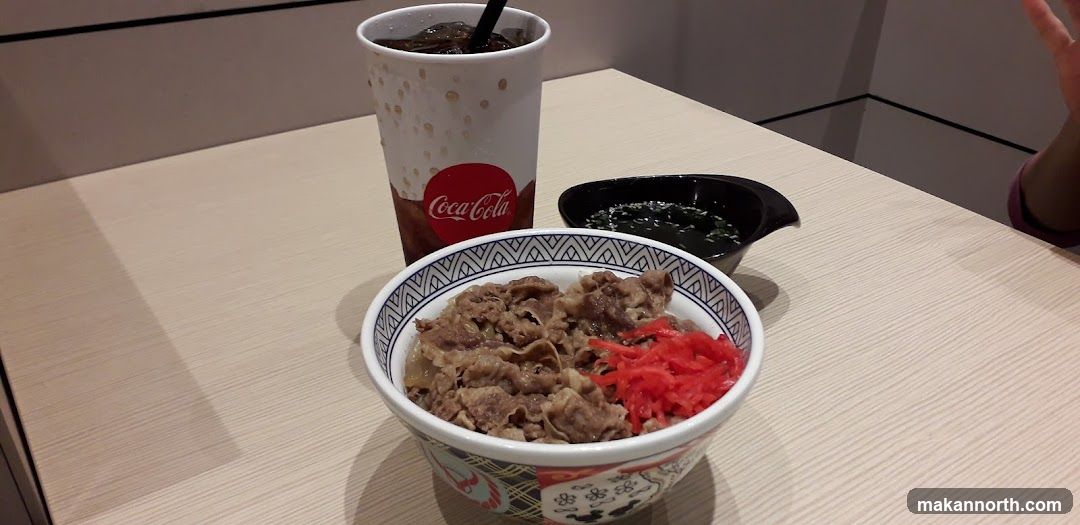 Beef Bowl and Drink