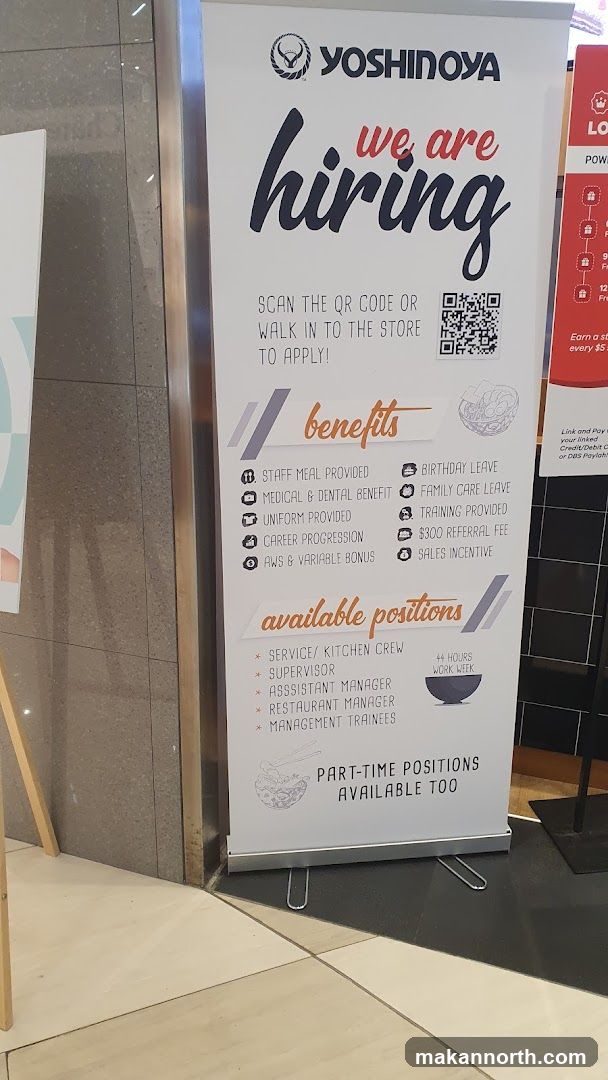 Yoshinoya Hiring Banner