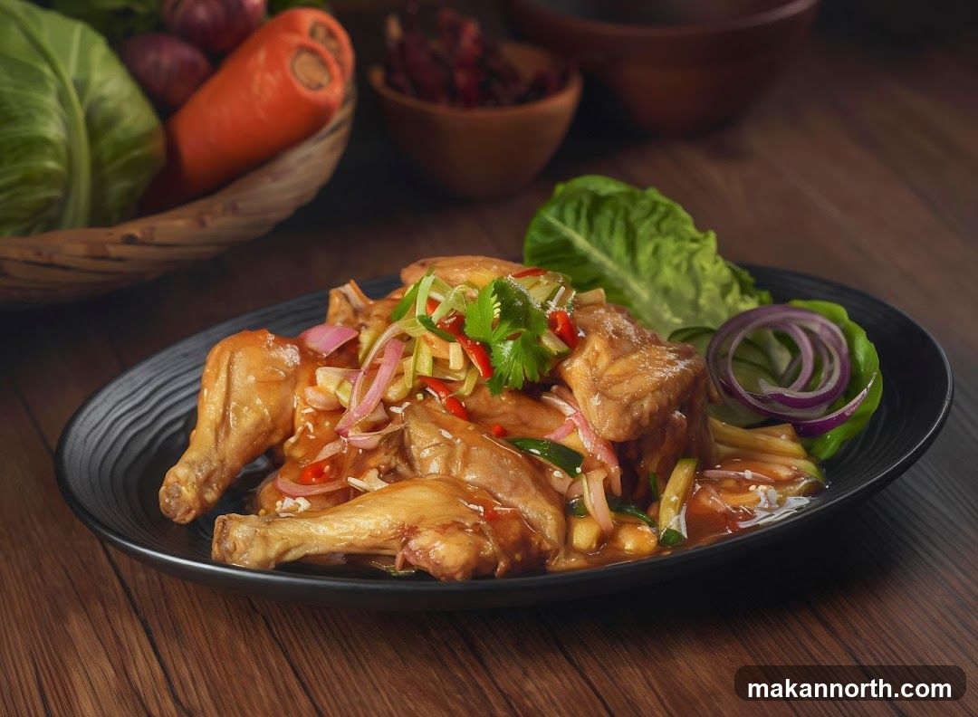 Chicken Dish with Salad