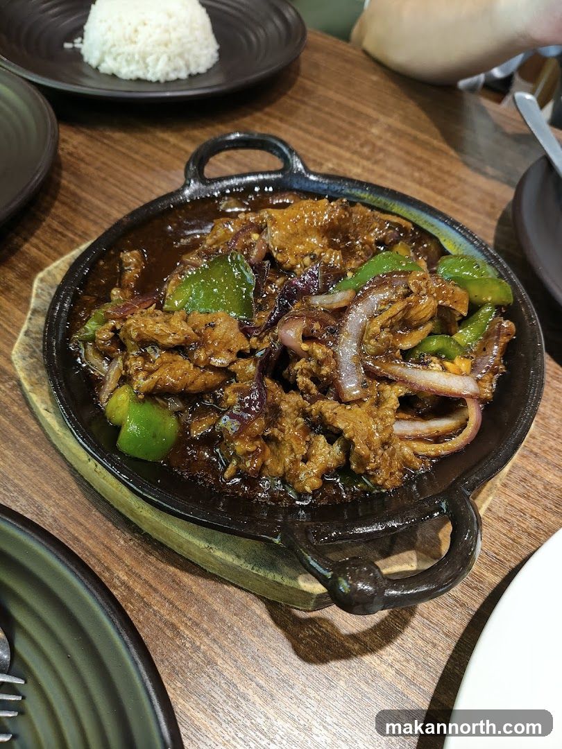 Sizzling Beef Dish