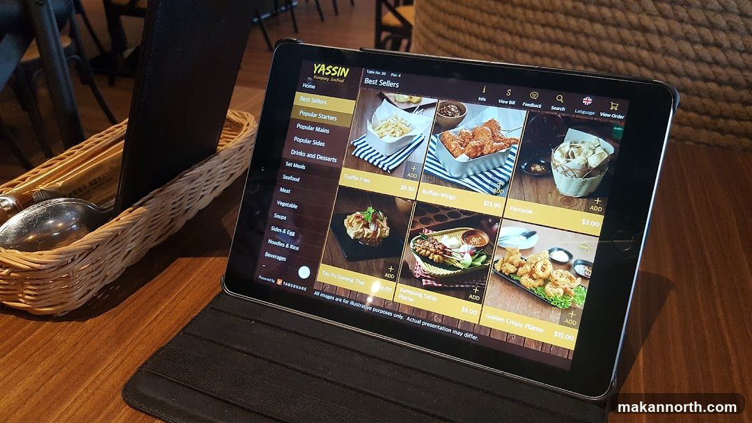 YASSIN Kampung Seafood Menu
