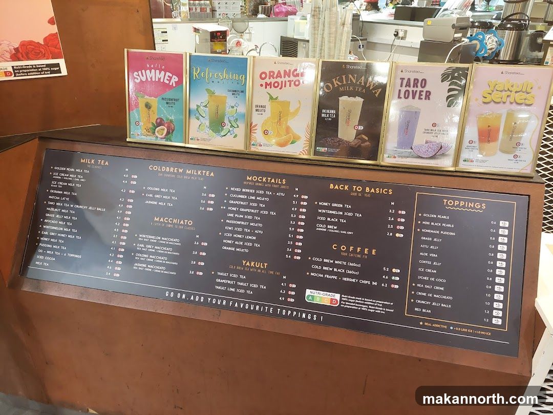 Sharetea Menu