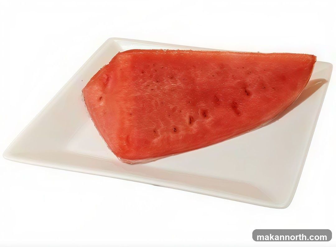 Slice of Watermelon on a Plate