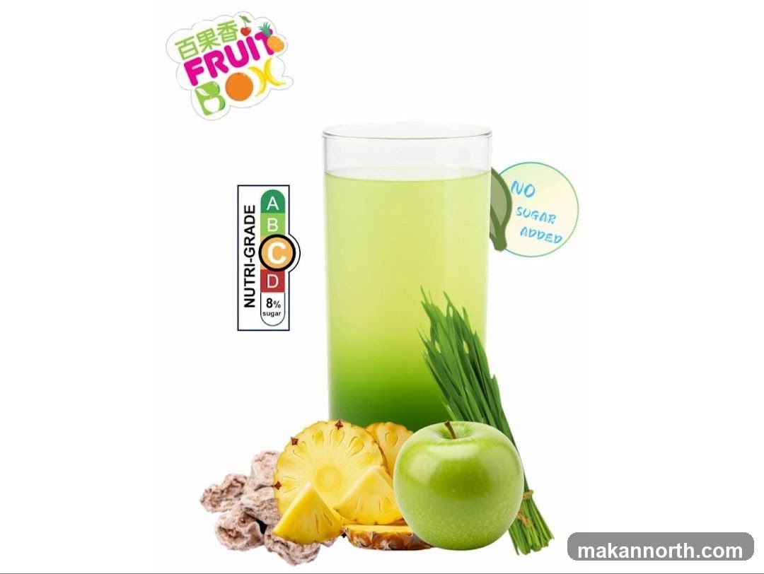 Fruit drink with ingredients