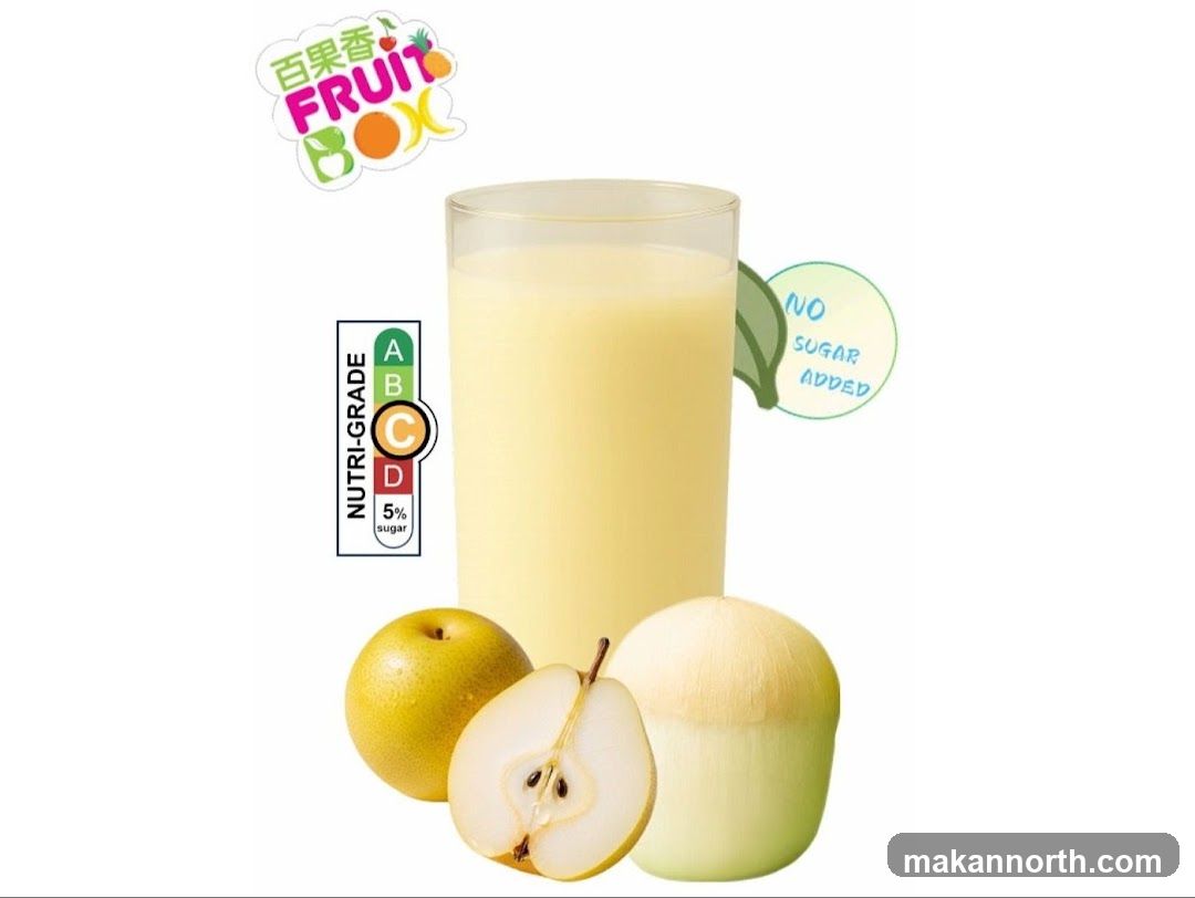 Fruit Drink with Pear and Coconut