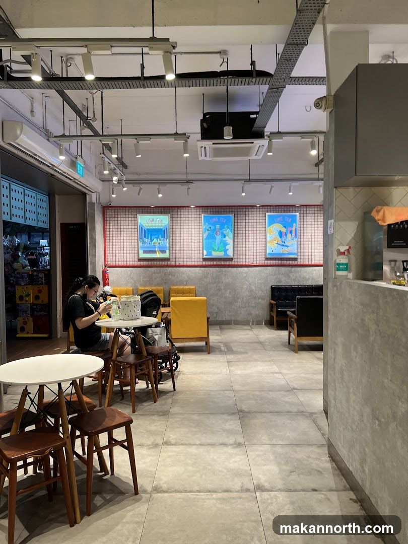 Cafe Interior with Artwork