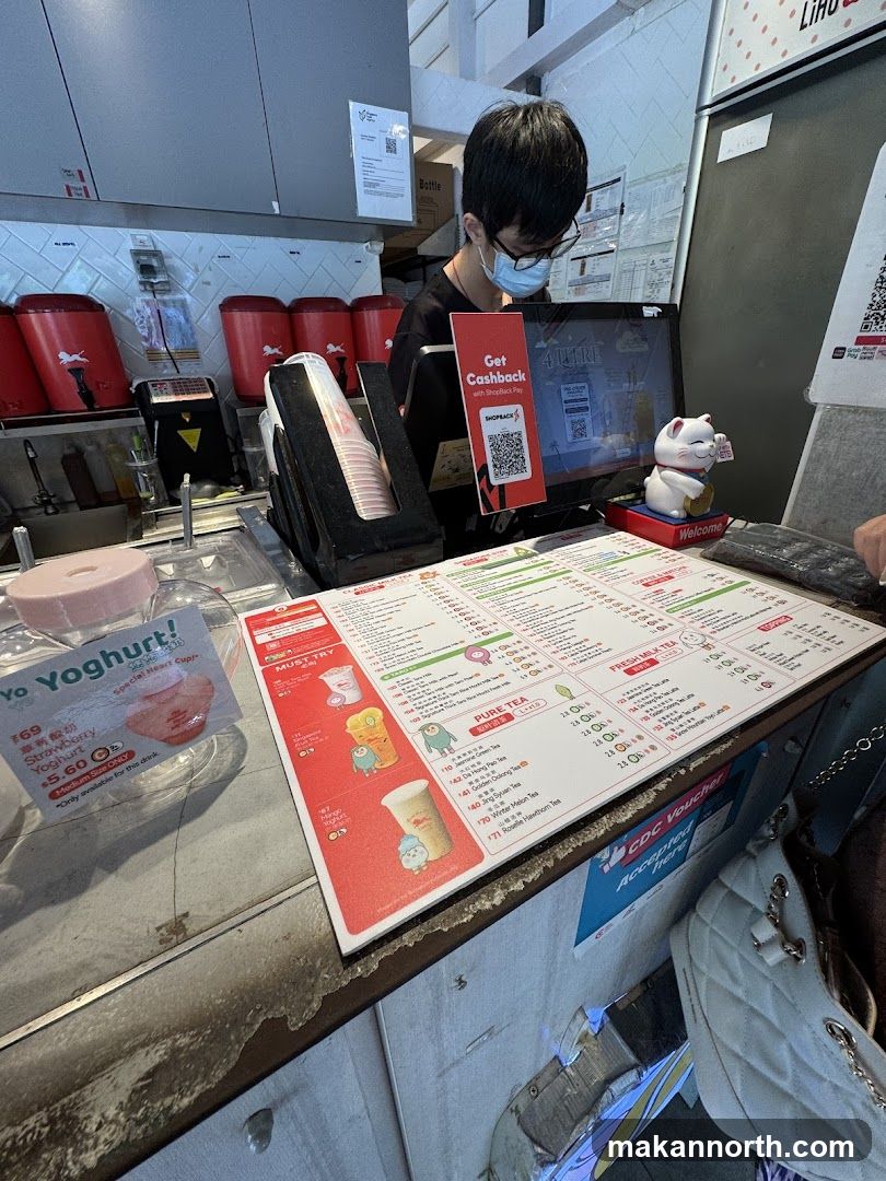 Counter with Menu and Staff