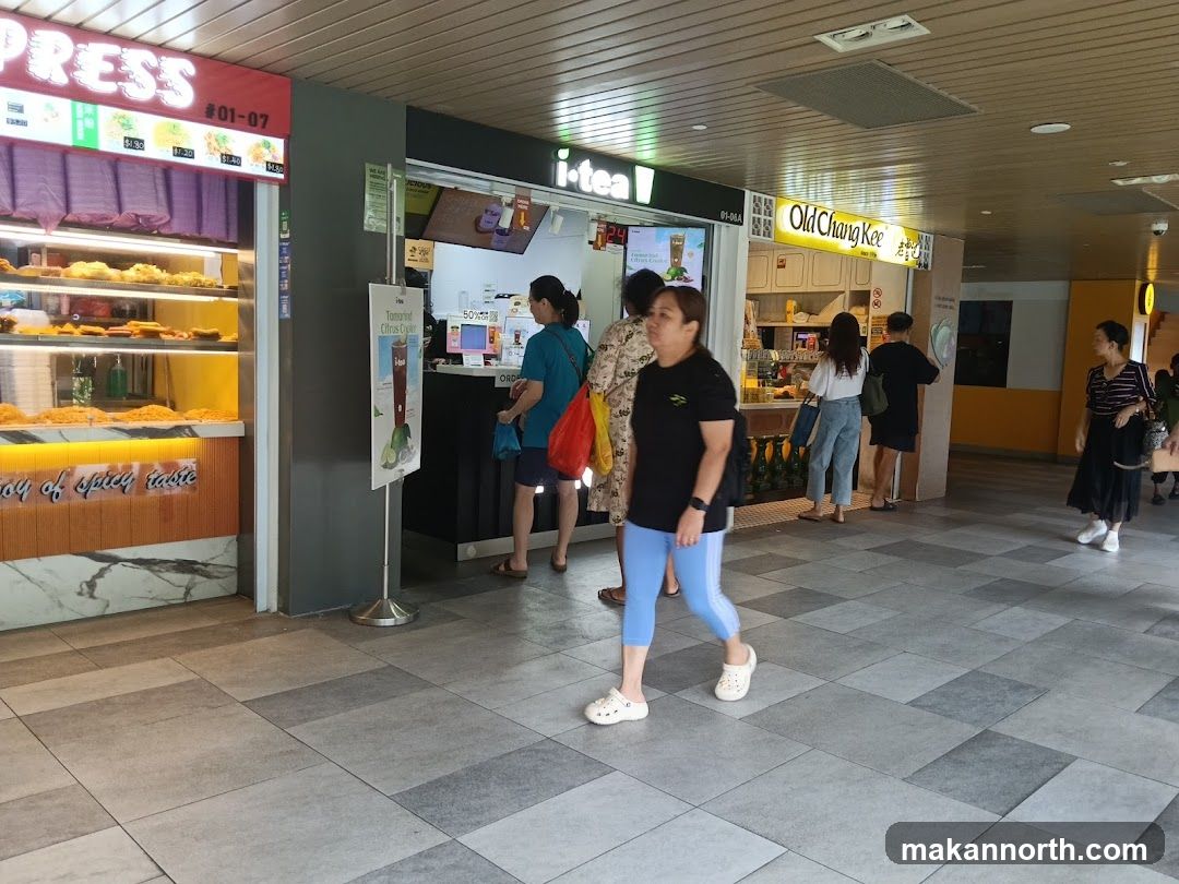 Food stalls in a mall