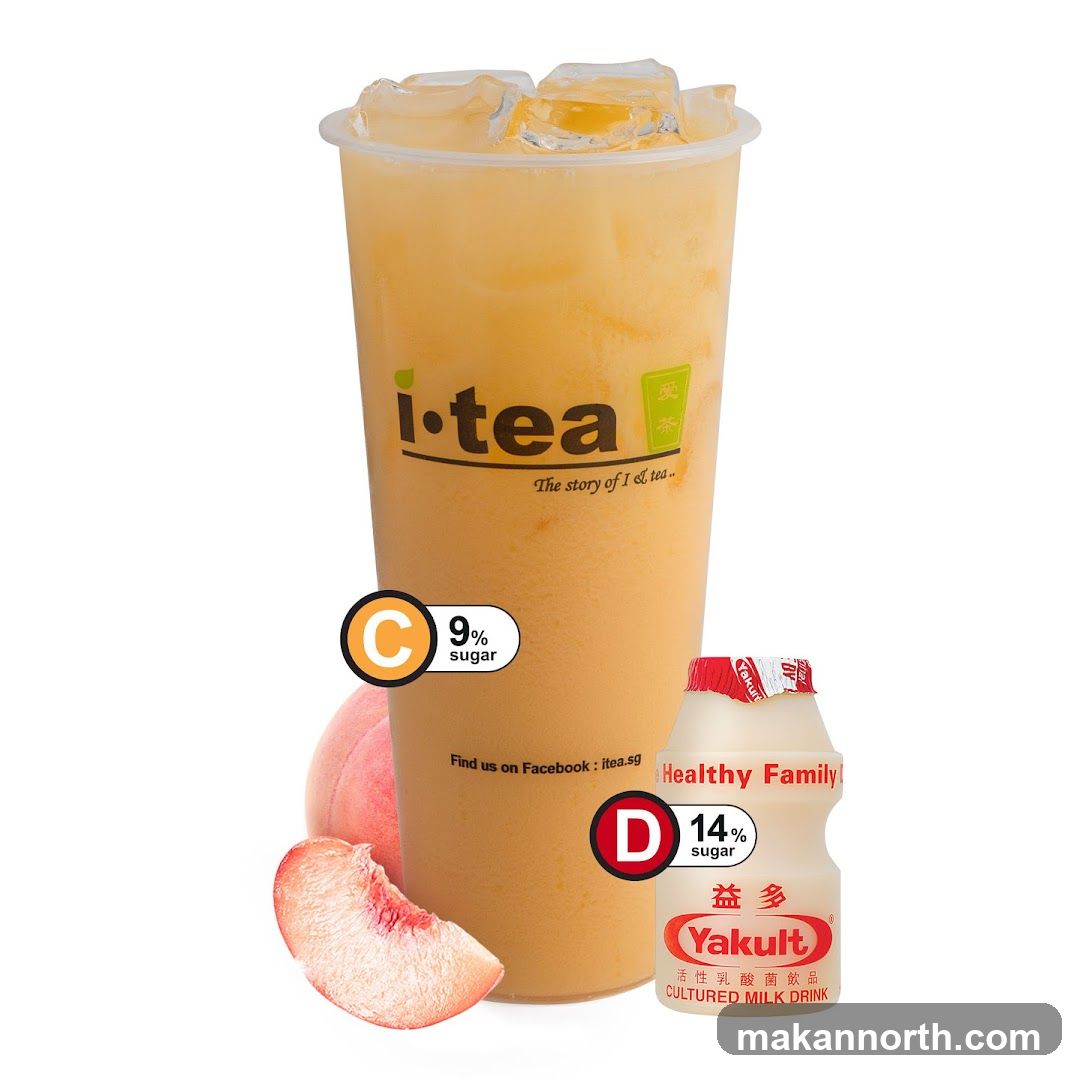 I-tea Peach Drink with Yakult