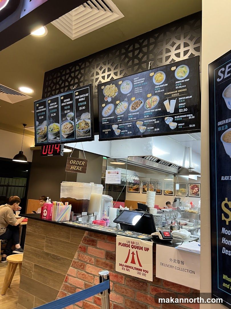 Restaurant Counter with Menu Boards