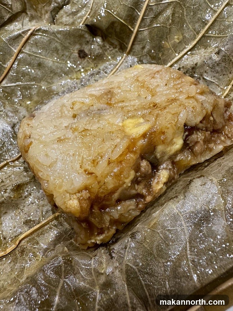 Zongzi on a leaf