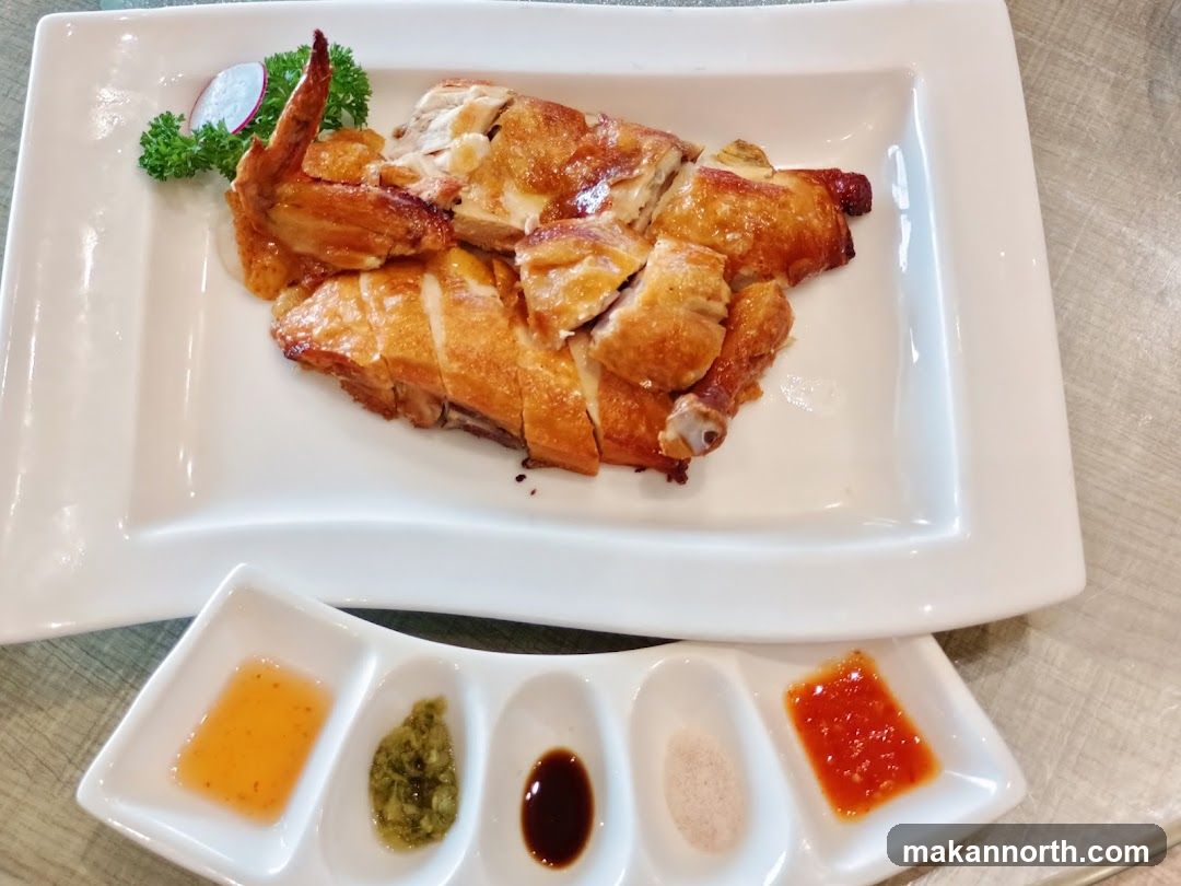 Roasted Chicken with Dipping Sauces