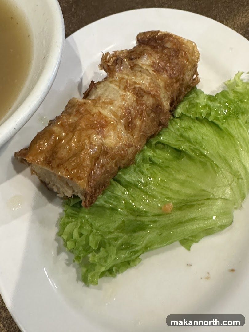 Fried Bean Curd Roll with Lettuce