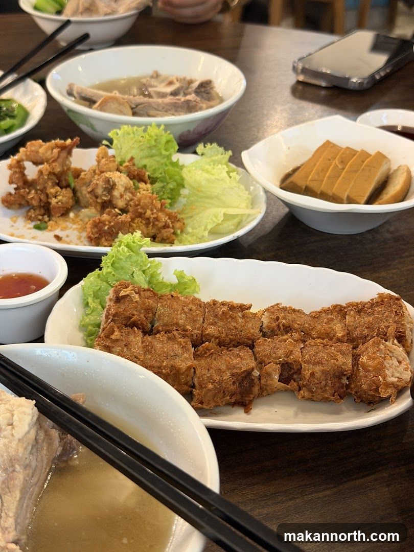 Table with various dishes