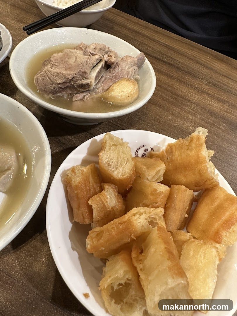 Pork Rib Soup and Fried Dough Sticks