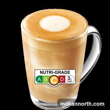 Coffee with Nutri-Grade label