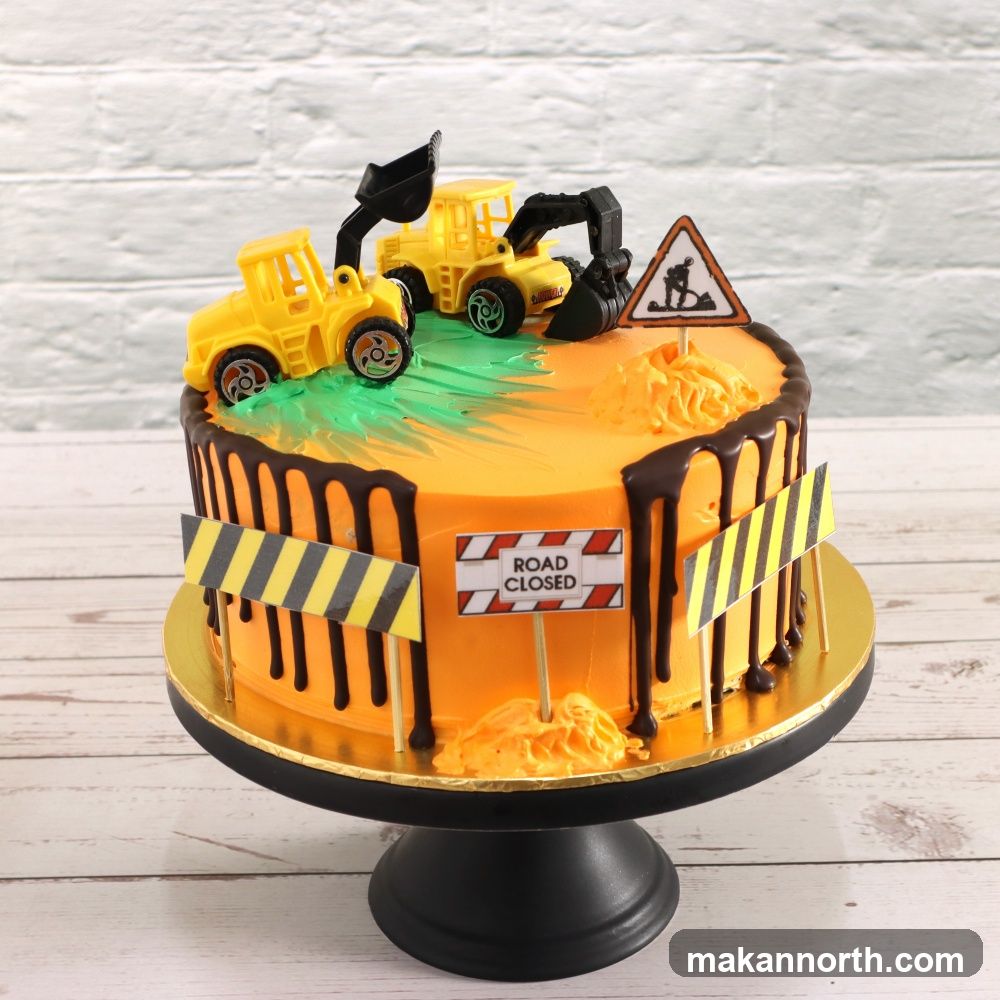 Construction Themed Cake