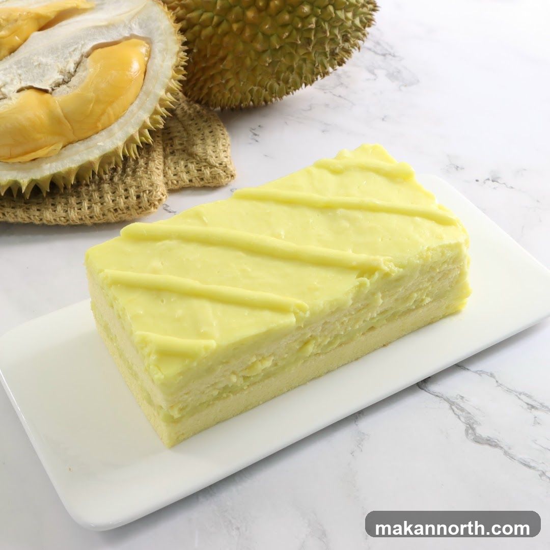 Durian Cake Slice