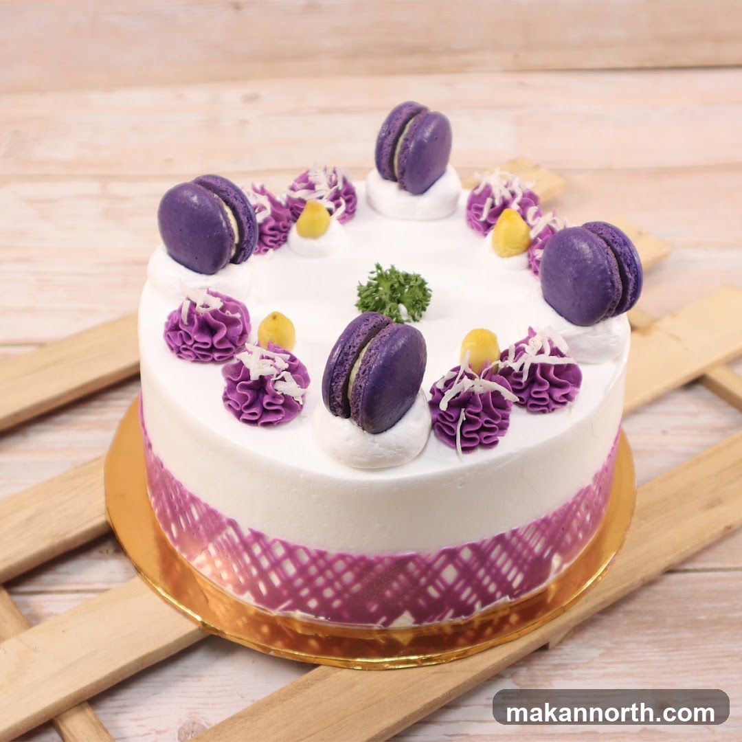 Purple Macaron Cake