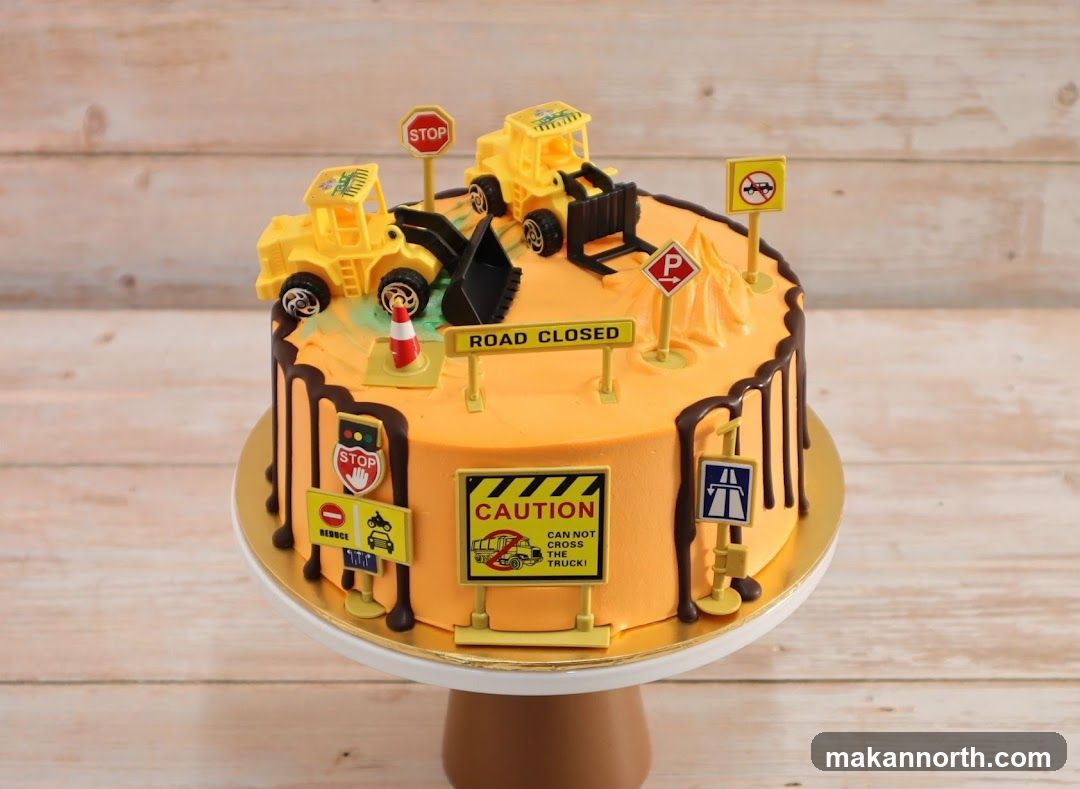 Construction Themed Cake