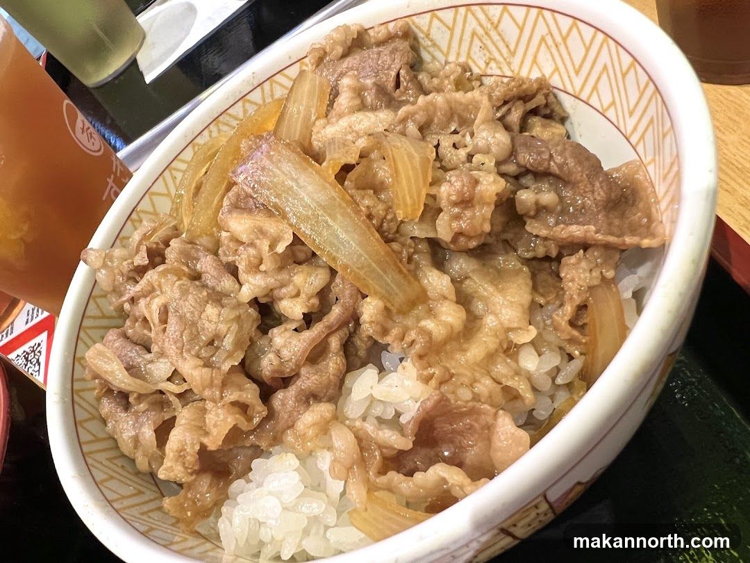 Beef bowl with rice