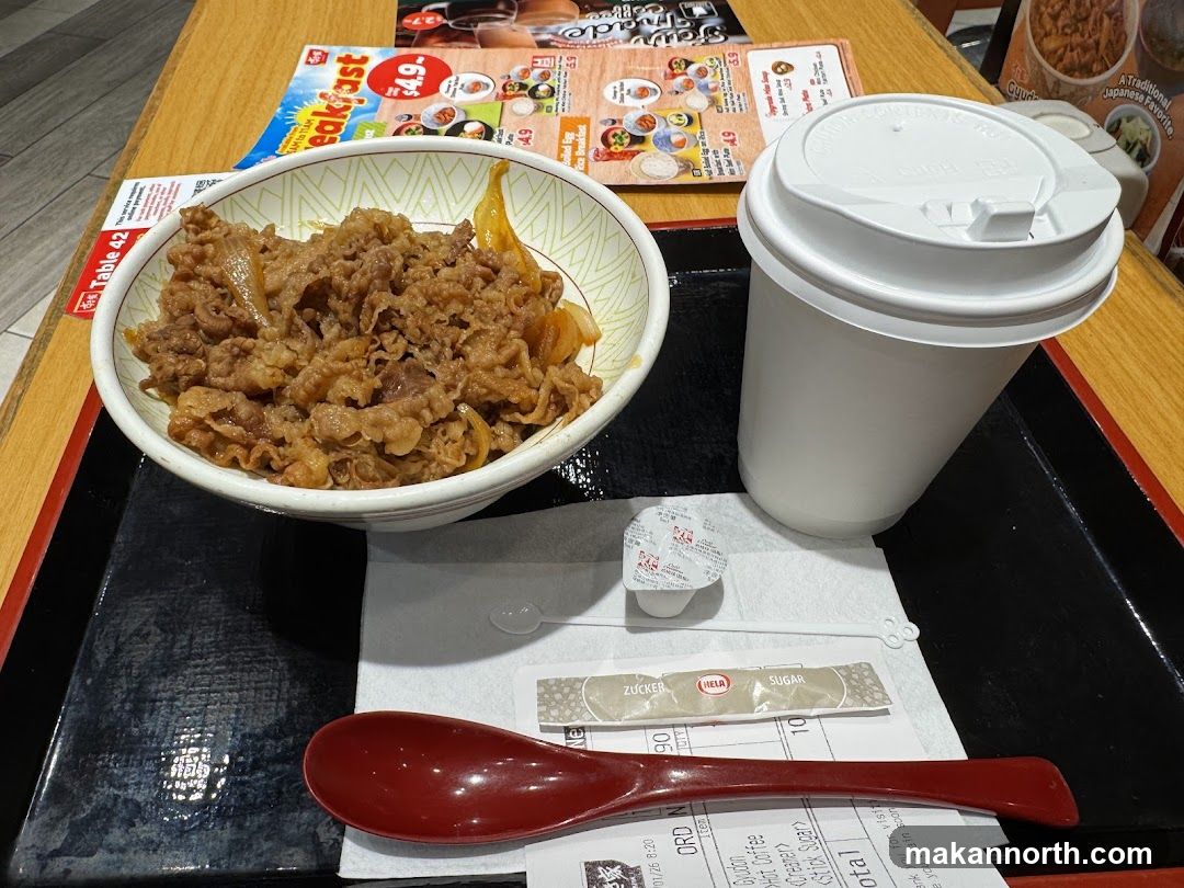 Beef Bowl and Drink