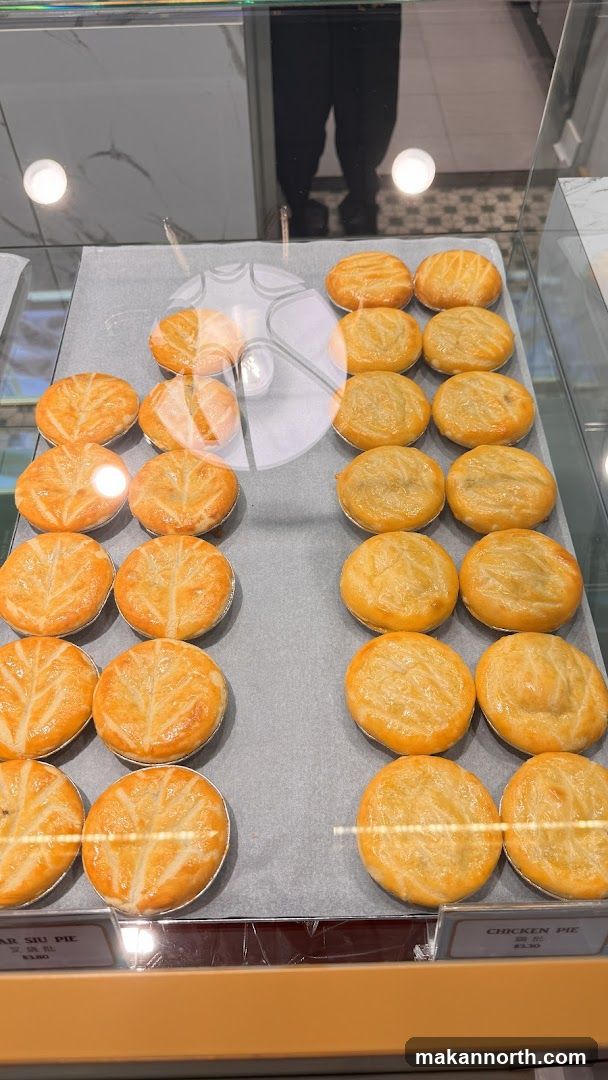 Pies in a Display Case