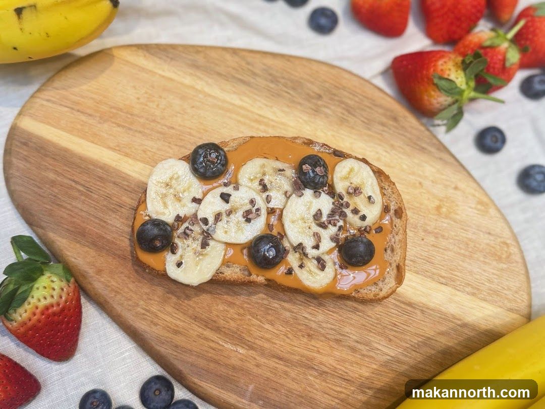 Peanut Butter Toast with Fruit