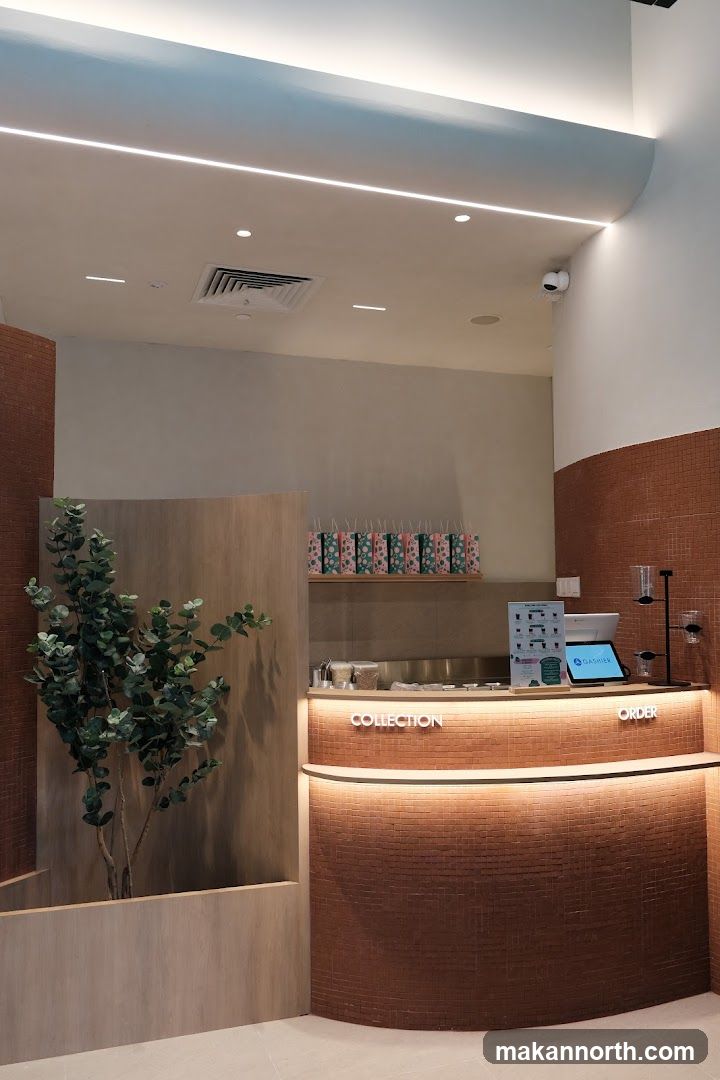 Counter with Collection and Order signs