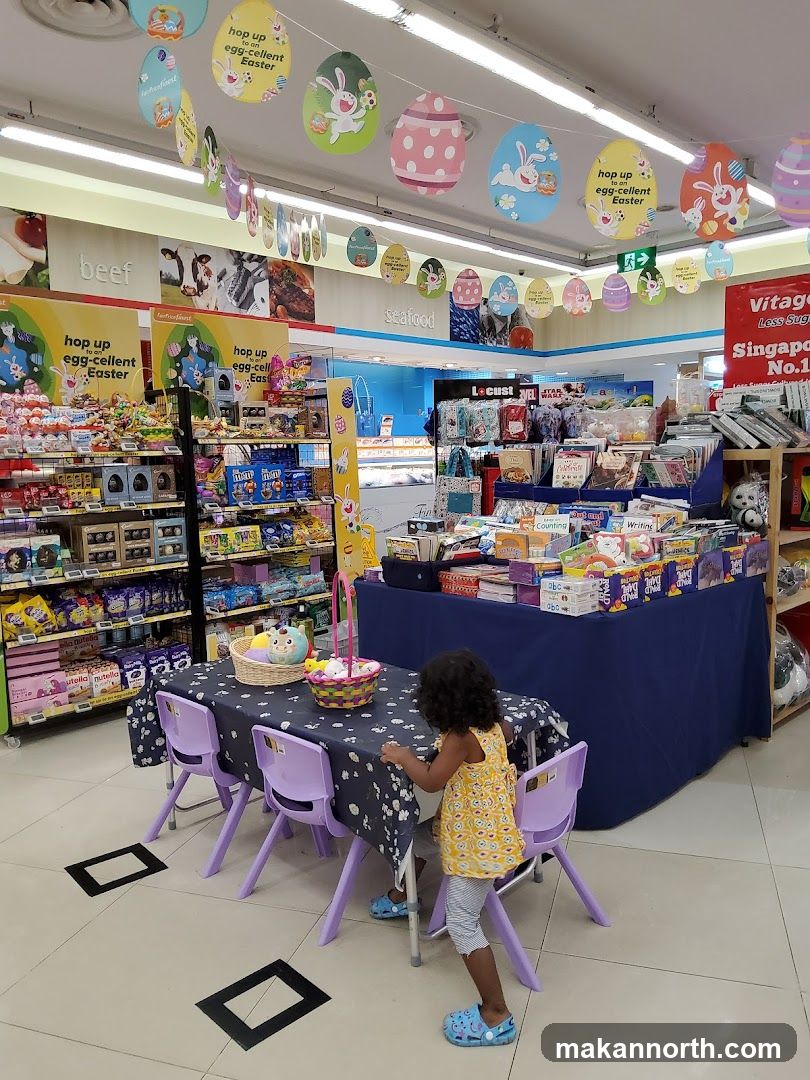 Easter Decorations in a Supermarket