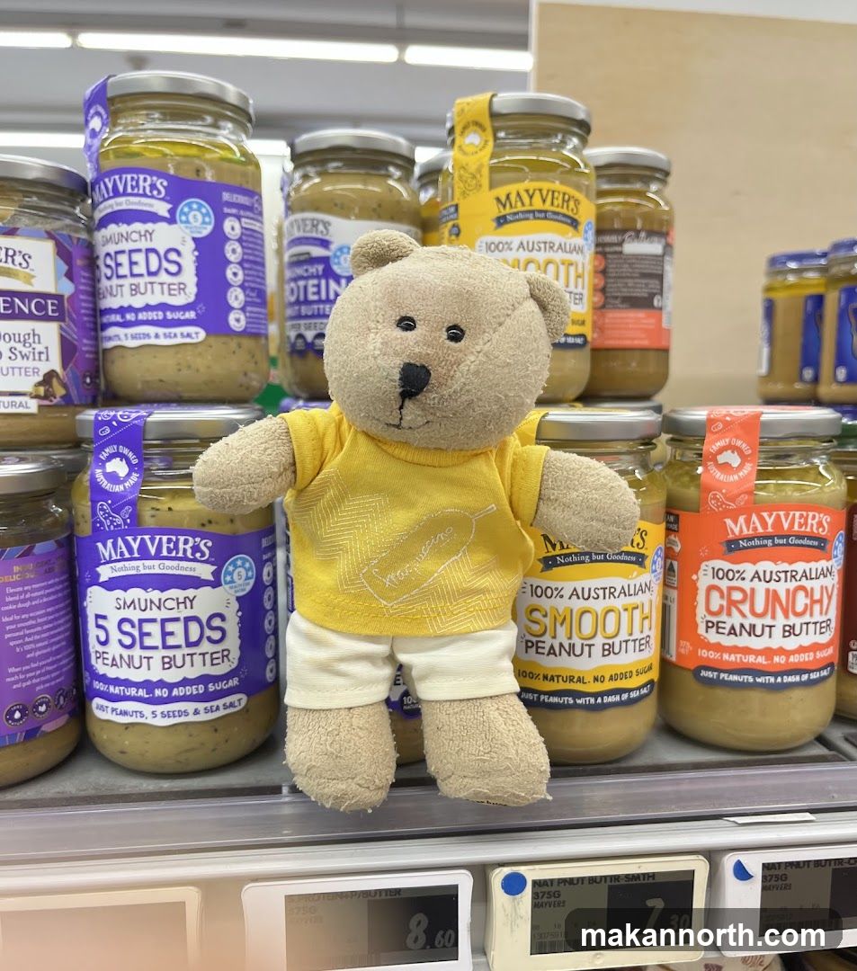 Teddy Bear with Peanut Butter Jars