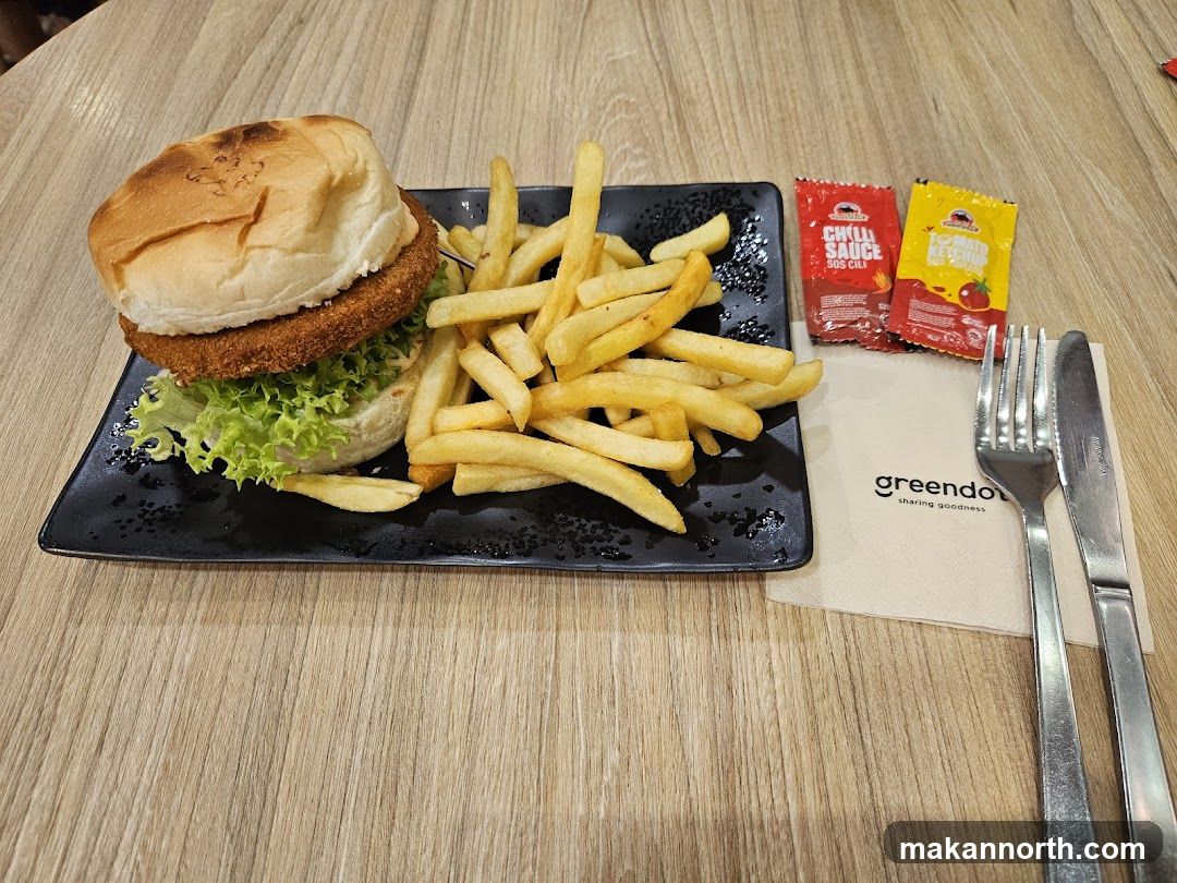 Burger and Fries Meal