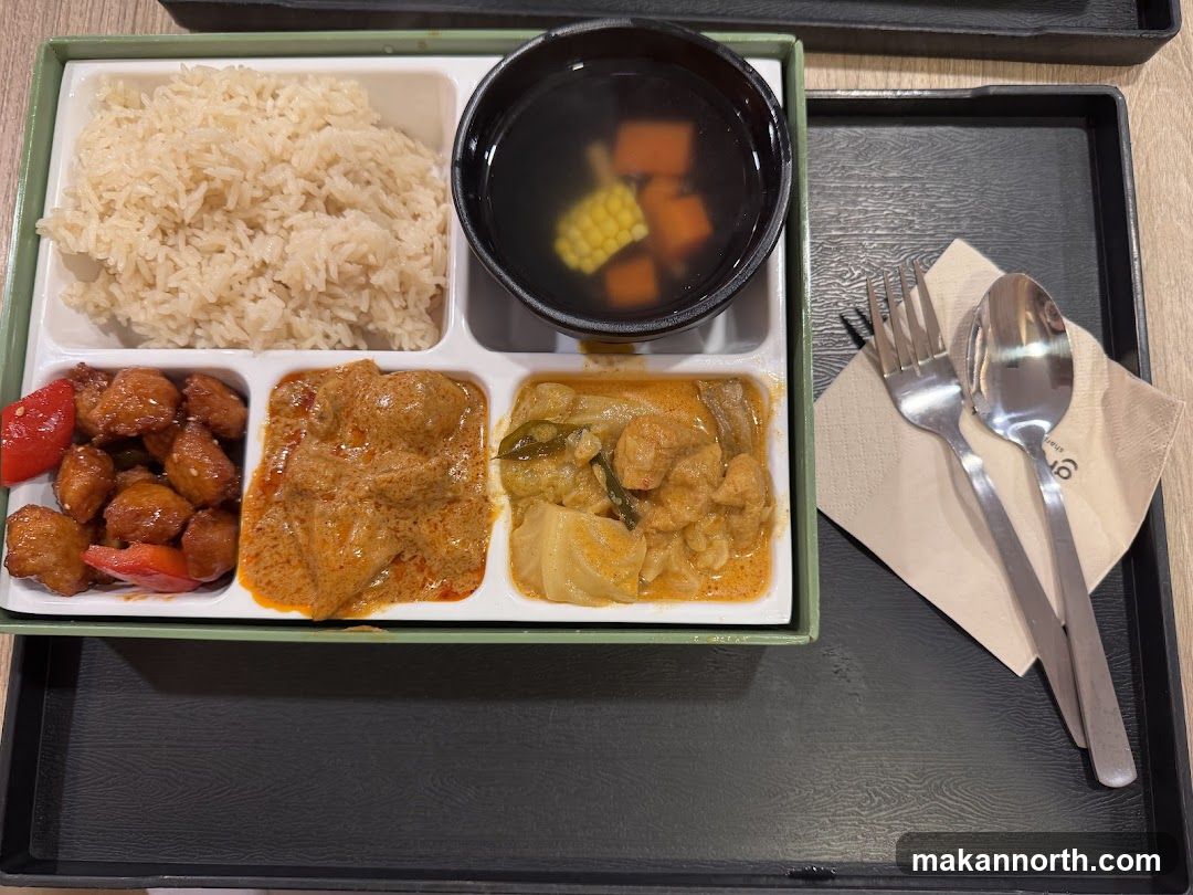 Tray of food