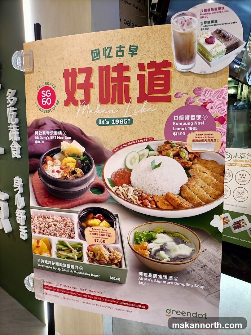 Greendot Menu Poster