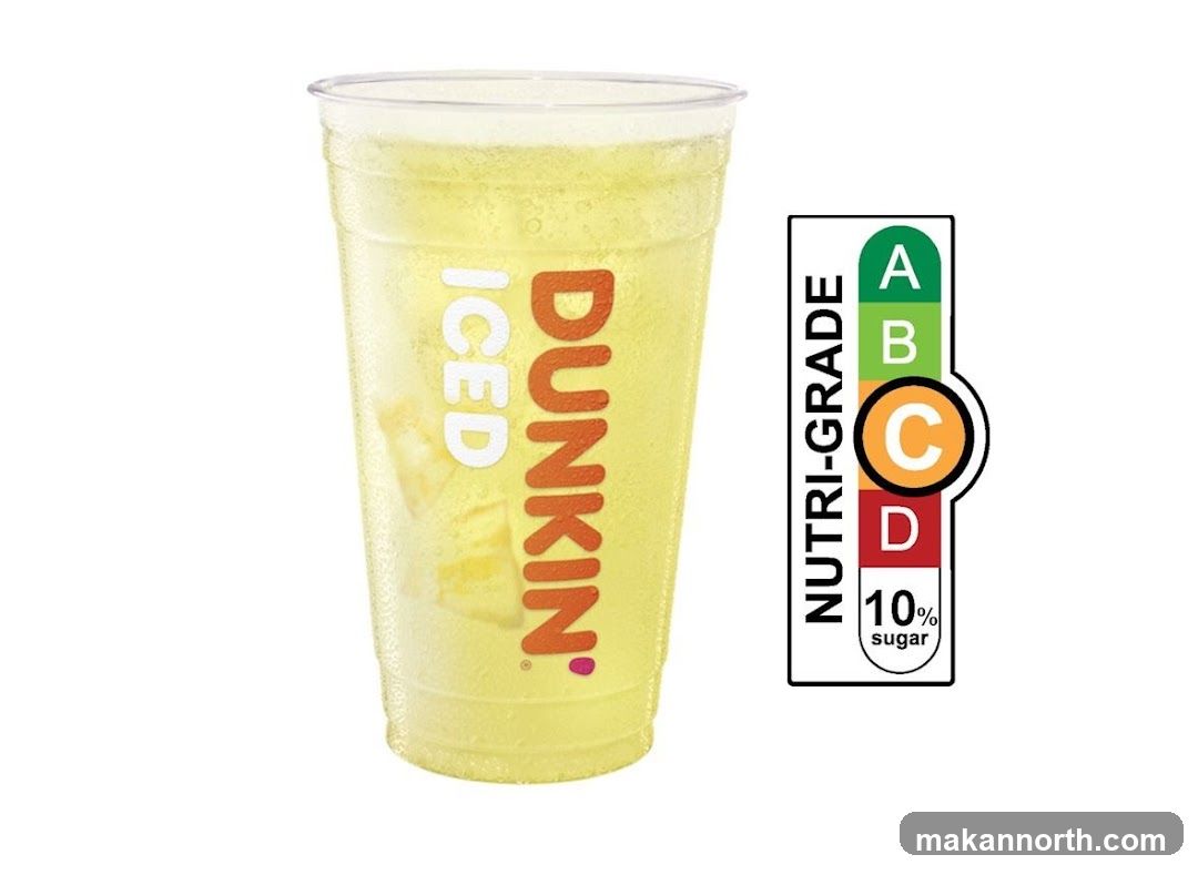 Dunkin' Iced Drink with Nutri-Grade Label