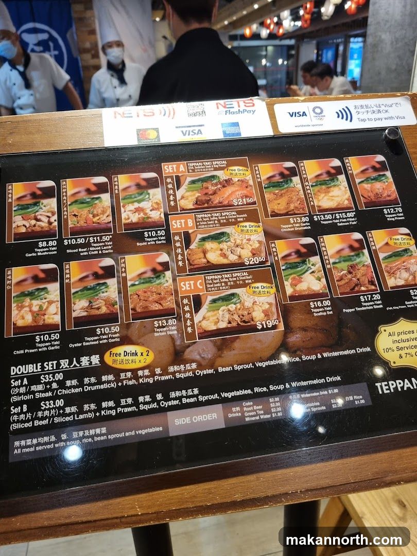 TEPPAN-YAKI SPECIAL Menu