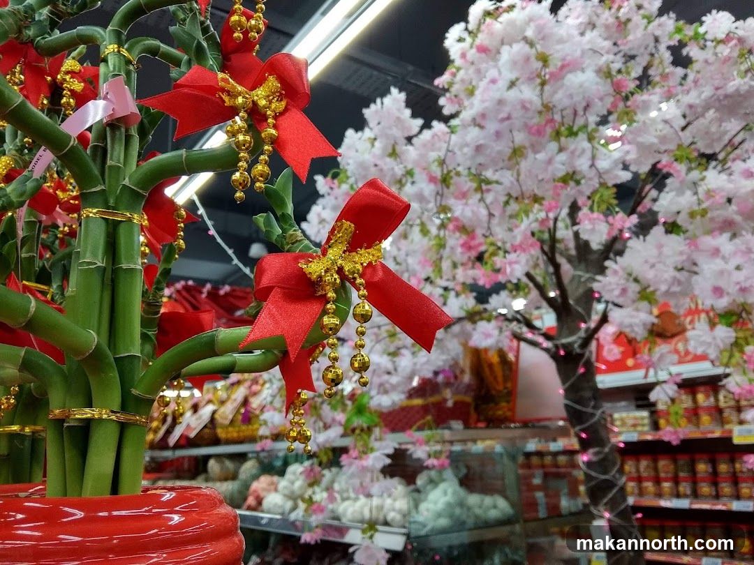 Lucky Bamboo and Cherry Blossom Decorations