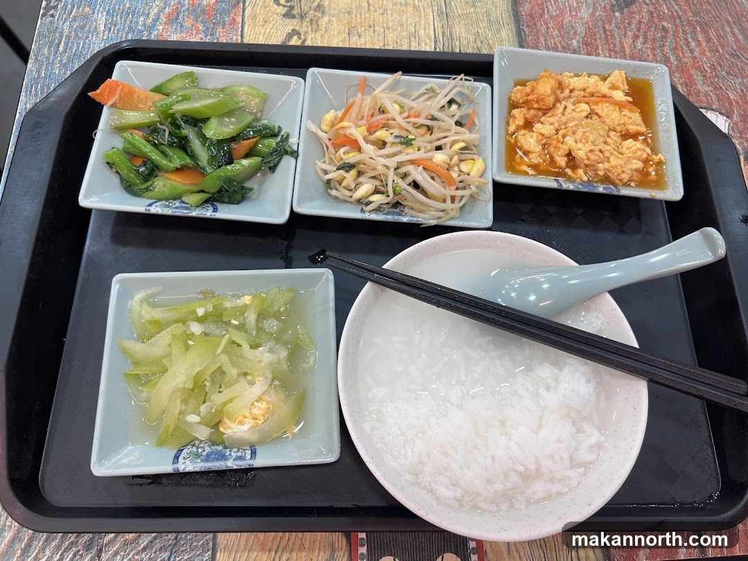 Meal Tray with Rice and Side Dishes